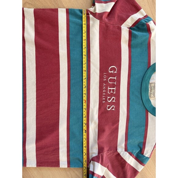 GUESS Mens T Shirt Short Sleeve Go Peer Stripe Crewneck Shirt Size Small - Picture 9 of 10